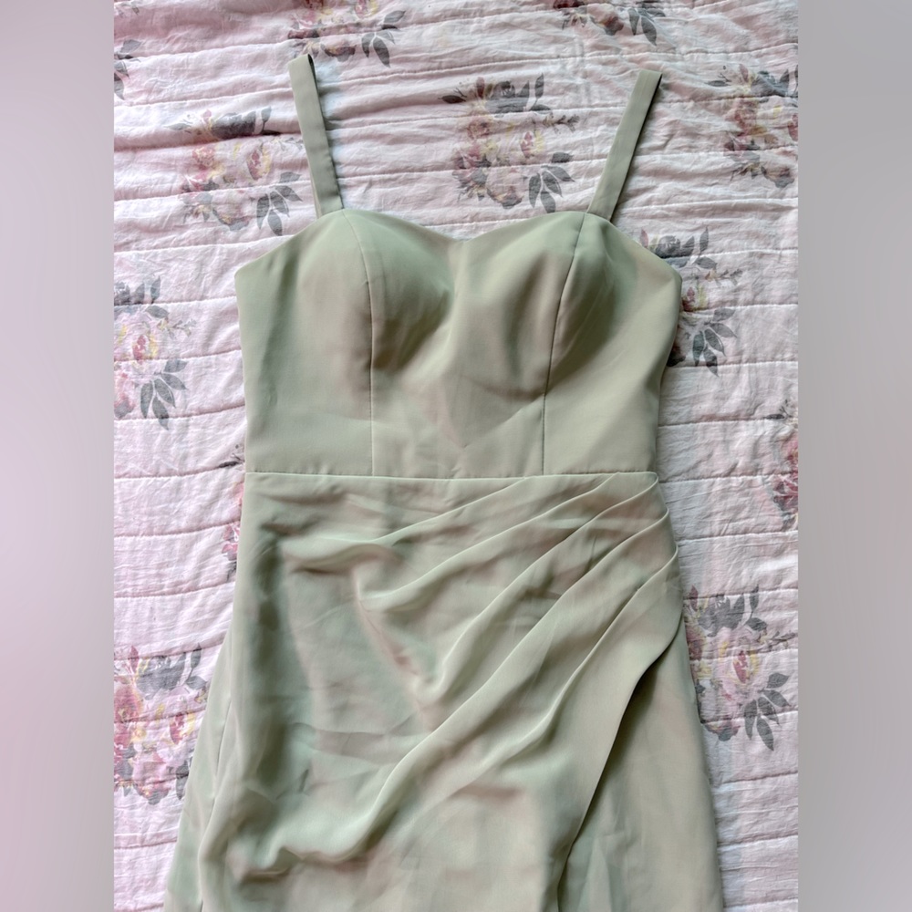 JJs House Mint Green Bridesmaid Formal Wear Dress, 30 waist